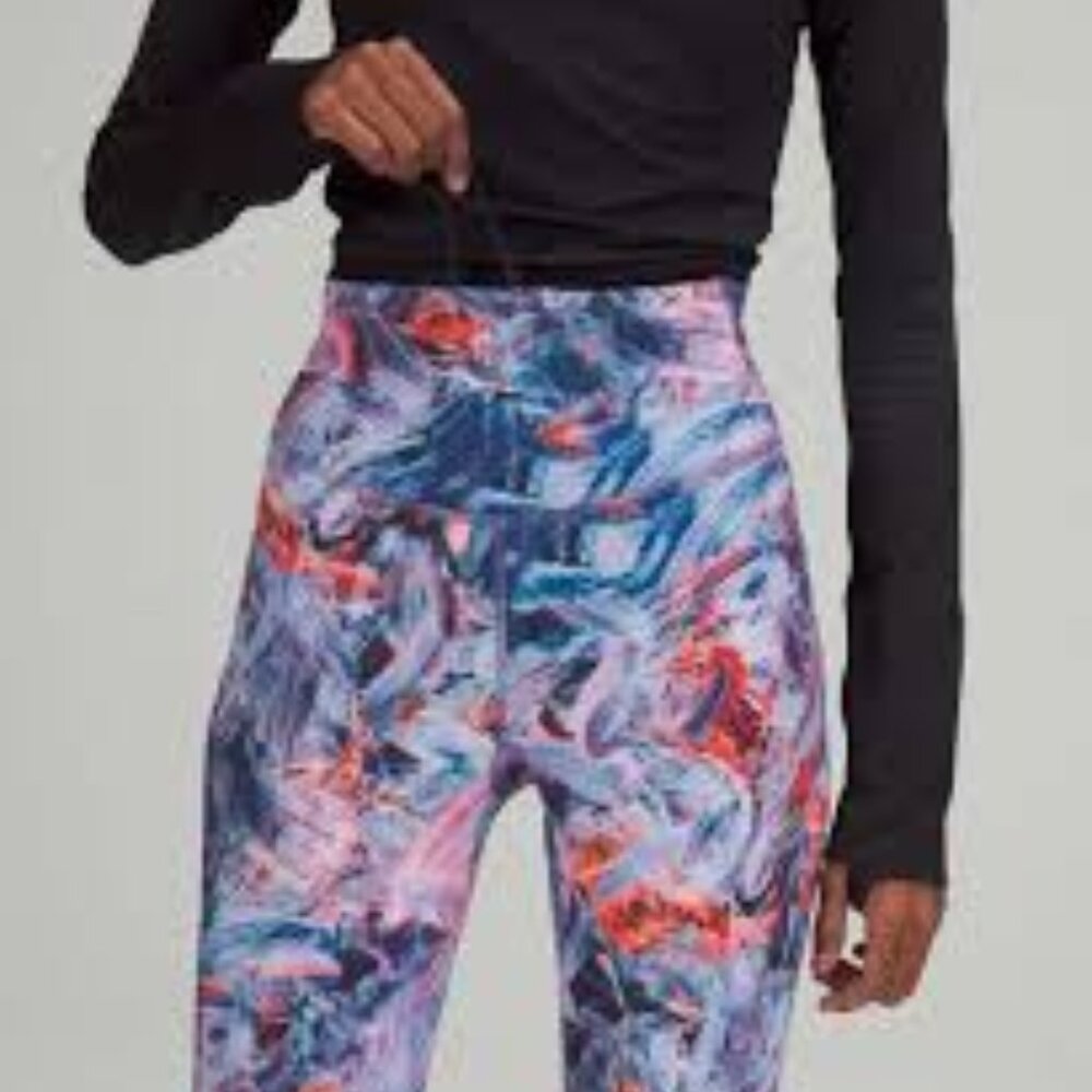 Lululemon Base Pace High-Rise Tight 28" Atmospheric Purple Multi/Size 6